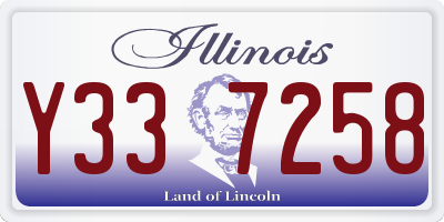 IL license plate Y337258