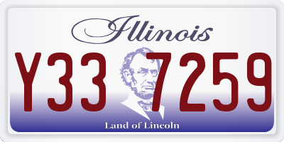 IL license plate Y337259