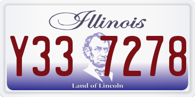 IL license plate Y337278