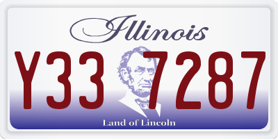IL license plate Y337287