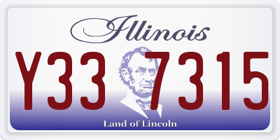 IL license plate Y337315