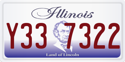 IL license plate Y337322