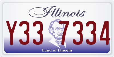 IL license plate Y337334