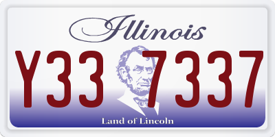 IL license plate Y337337