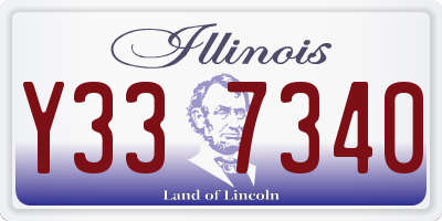 IL license plate Y337340