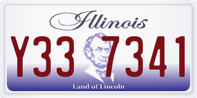 IL license plate Y337341