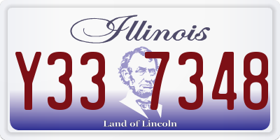 IL license plate Y337348