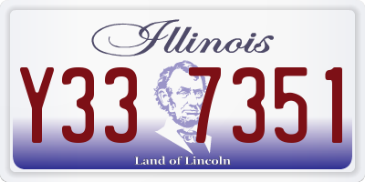 IL license plate Y337351
