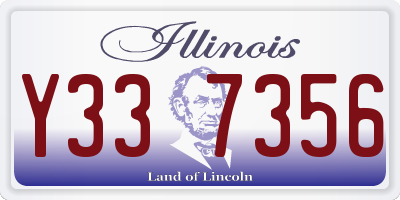 IL license plate Y337356
