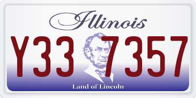 IL license plate Y337357