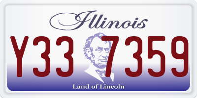 IL license plate Y337359