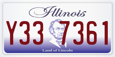 IL license plate Y337361