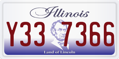 IL license plate Y337366