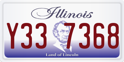 IL license plate Y337368