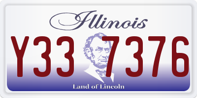 IL license plate Y337376