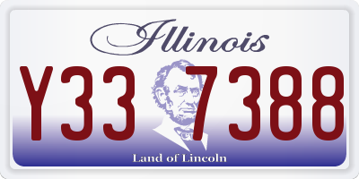 IL license plate Y337388