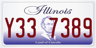 IL license plate Y337389