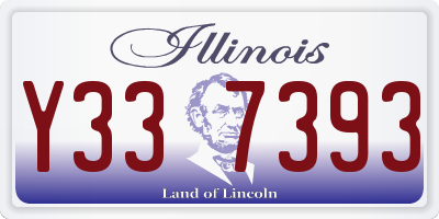 IL license plate Y337393
