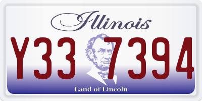 IL license plate Y337394