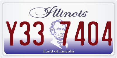 IL license plate Y337404