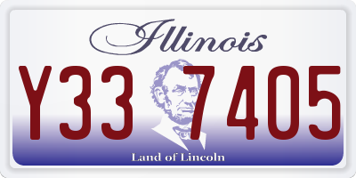 IL license plate Y337405