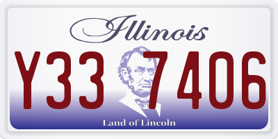 IL license plate Y337406