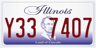 IL license plate Y337407