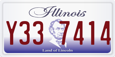 IL license plate Y337414
