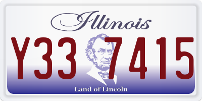 IL license plate Y337415