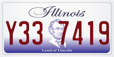 IL license plate Y337419
