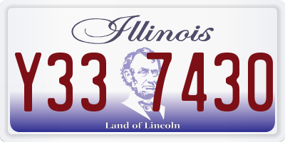 IL license plate Y337430