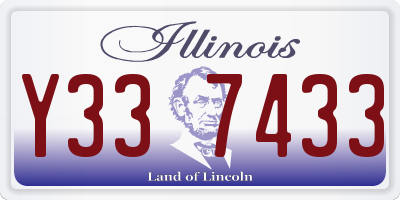 IL license plate Y337433