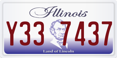 IL license plate Y337437