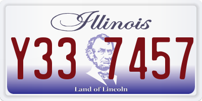 IL license plate Y337457
