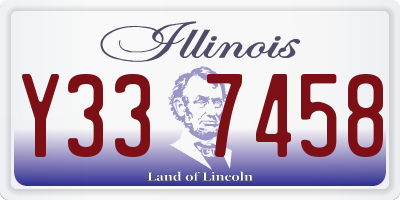 IL license plate Y337458