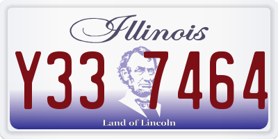 IL license plate Y337464