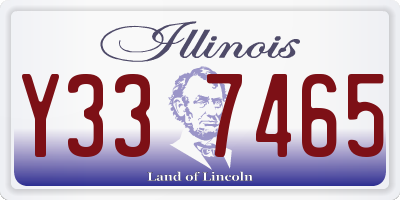 IL license plate Y337465