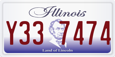 IL license plate Y337474