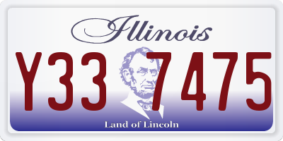 IL license plate Y337475