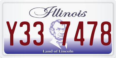 IL license plate Y337478