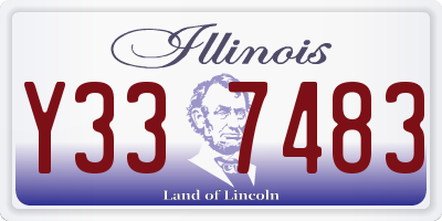 IL license plate Y337483