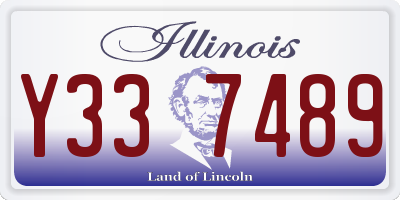 IL license plate Y337489