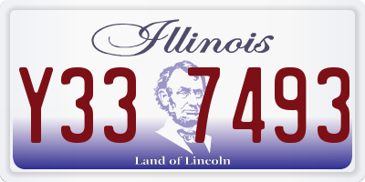 IL license plate Y337493