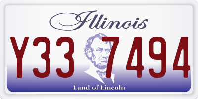 IL license plate Y337494