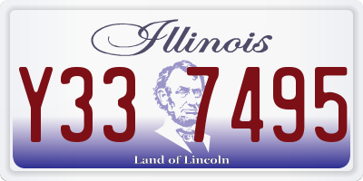 IL license plate Y337495