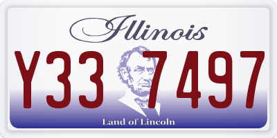 IL license plate Y337497