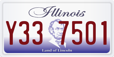 IL license plate Y337501