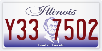 IL license plate Y337502