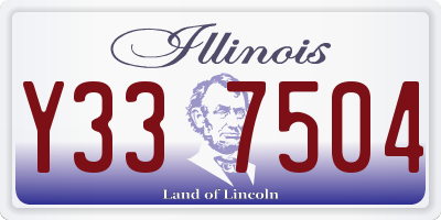 IL license plate Y337504