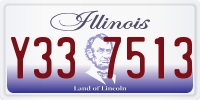 IL license plate Y337513